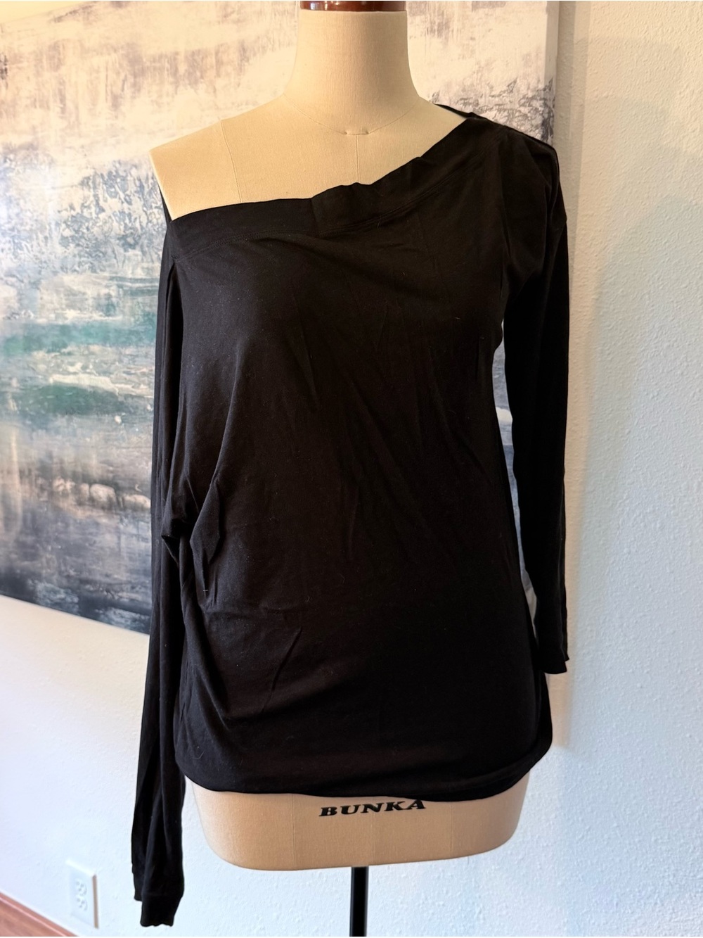 Universal Standard Dolci Off-Shoulder Long Sleeve Top Black 2XS